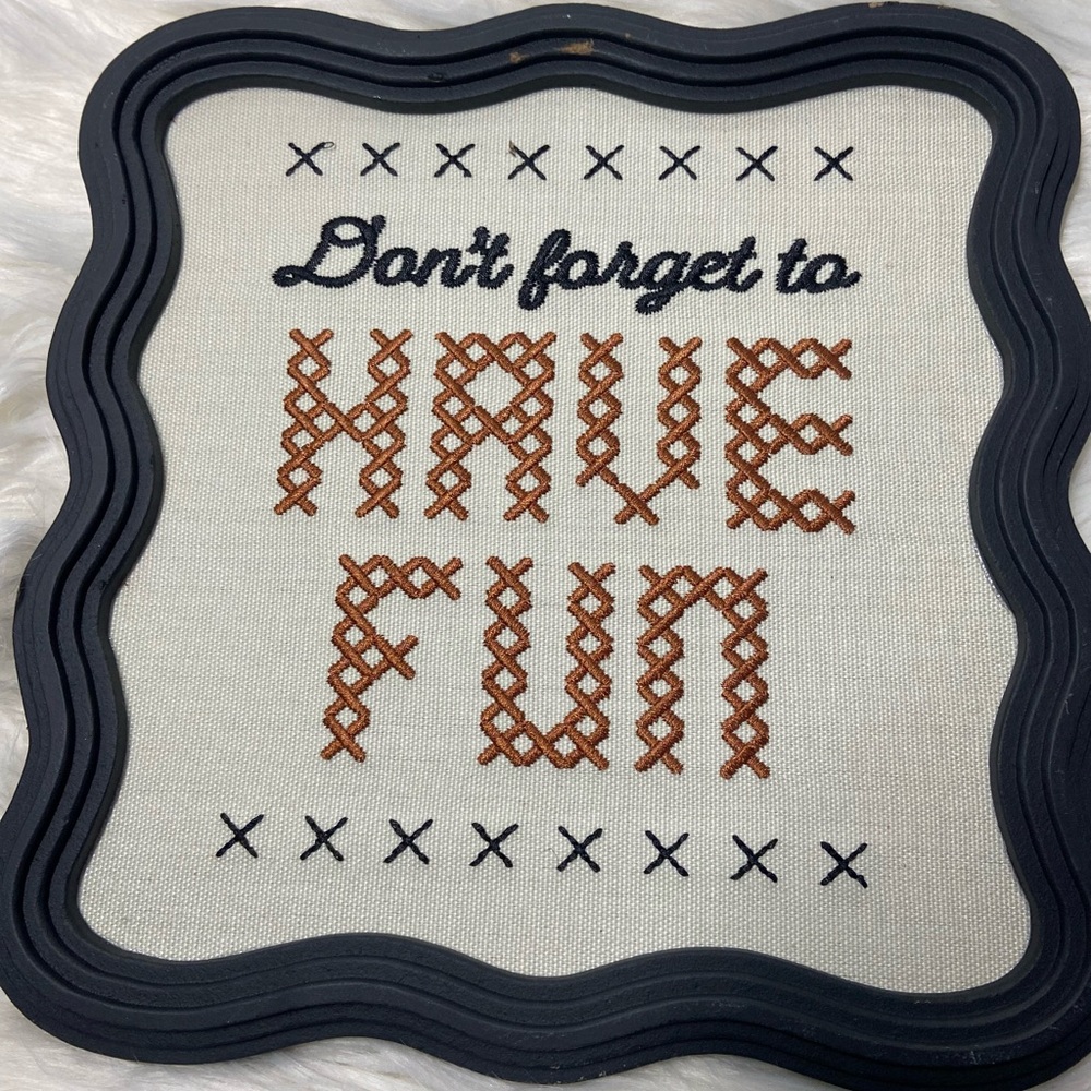 Decorative Cross-Stitch Wall Art
